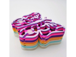papillon coasters - multi couleur de la buse cuisine et salle à manger le sous-verres coupe boire coaster dessus table 3d print model - Mito3D