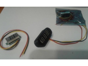 mini voltímetro de habitação partes 3d print model - Mito3D