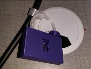 Kablo Kilidi ofis kablo masa kilit 3d print model - Mito3D