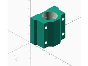 paramétrico de rolamento linear habitação scxxuu openscad Impressora 3d peças anet a8 atualização suporte igus rjmp parametrizado parametrizável rj4jp rj4jp-01-08 rjmp-01-08 sc8luu sc8uu rolamentos 3d print model - Mito3D