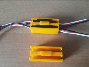 servo extension double safety lock r c vehicles 3d print model - Mito3D