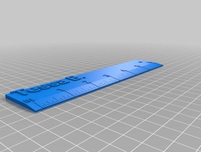 my customized iruler ruler office 3d print model - Mito3D