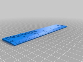 my customized iruler ruler office 3d print model - Mito3D