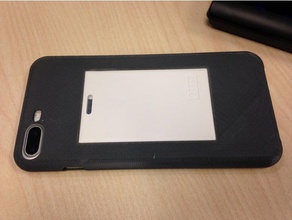 iphone7 plus rozet taşıyıcı kapak cep telefonu numarası tutucu kimlik rozeti iphone 7 3d print model - Mito3D
