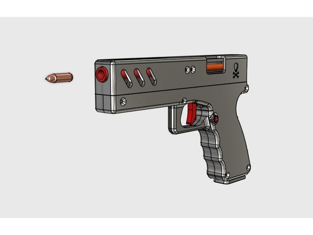 tabanca Dergisi tamamen işlevsel oyuncak mermiler mekanik oyuncaklar 9mm airsoft silah fonksiyonel model glock nerf pelet sahte yineleme 3D print model - Mito3D