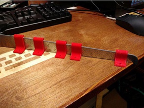 única faixa do suporte de âncora organização rubbermaid prateleira estantes padrão 3d print model - Mito3D