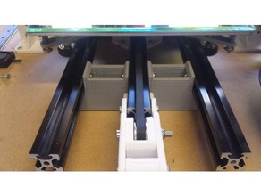 dual y axis rail support + 45mm 3d printer parts tevo tarantula upgrade 3d print model - Mito3D