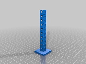 customized temp calibration tower 200-218 3d printing tests 3d print model - Mito3D