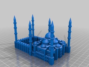 sultan ahmet camii mosquée moschee minaret L'imprimante 3d de pièces 3d print model - Mito3D
