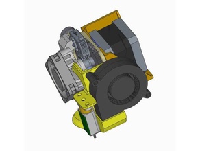 titan aero alanında maxmicron 3d yazıcı ekstruder 3d print model - Mito3D