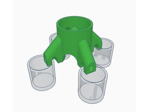 4-Wege-drink-dispenser Küche und Esszimmer - Spender trinken Trink-Glas party-Brille 3d print model - Mito3D
