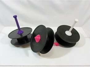 filamento de cola tops juguetes mecánicos la bobina los trompos 3d print model - Mito3D