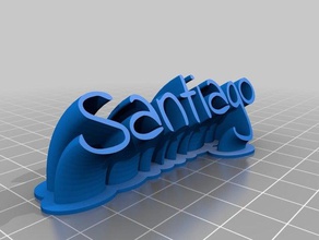santo-60 de la oficina personalizado 3d print model - Mito3D
