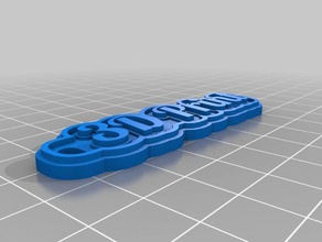 La impresión 3d llaveros personalizado 3d print model - Mito3D