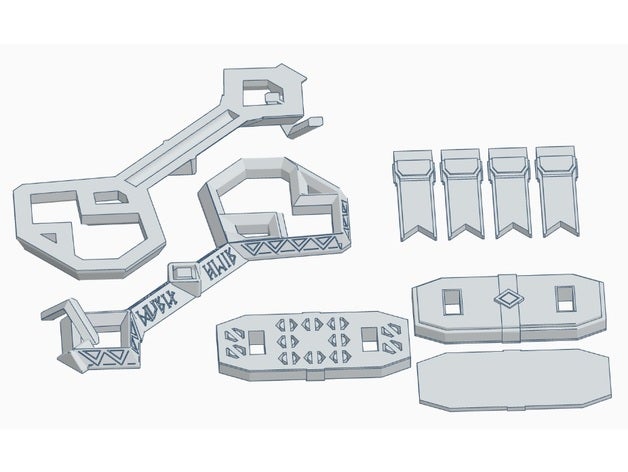 erebor key 200 mm props lord rings 3D print model - Mito3D