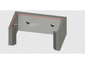 laptop-Netzteil-Wandhalterung tools Halterung Klemme laptop mount Netzteil die Wandmontage 3d print model - Mito3D