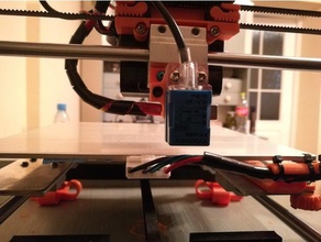 anet a8 rear bed level sensor holder tronxy 3d printer parts levelling mount 3d print model - Mito3D