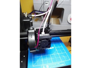 cr 10 ender 2 - 3 creality single blower 50mmx15 3d printer parts fan duct cr-10 cr10 3d print model - Mito3D