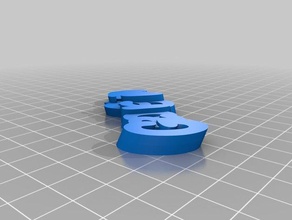 my customized iamburny's v2 georgina keychains 3d print model - Mito3D