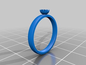 flowery ring rings fashion flower flowers wearable 3d print model - Mito3D