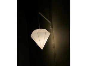 elmas abajur dekor dirsek tasarım designproject desingn lamba şekli diy braketi 3d print model - Mito3D