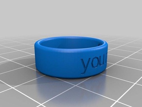 per sempre tuo anelli su misura 3d print model - Mito3D