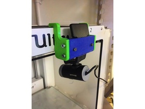 um2 webcam mount 3d printer accessories camera logitech microsoft ultimaker2 ultimaker 2 holder 3d print model - Mito3D