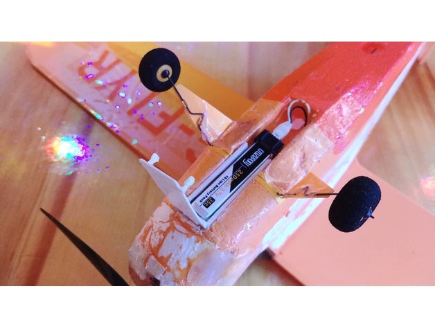 support de la pile télécommande l'avion des véhicules batterie le conteneur contoler lipo cas en avion contrôle à distance 3D print model - Mito3D
