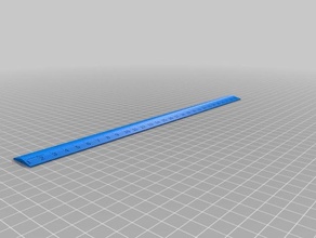customizable ruler hand tools rulers 3d print model - Mito3D
