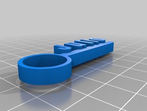 barra con nombre Schlüsselanhänger kundengebundene 3d print model - Mito3D