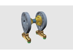 spool holder cones gears bearing 3d printer accessories filament gear 3d print model - Mito3D