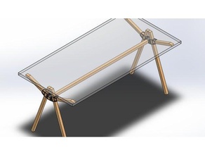 exo-Tisch, Ess-Tisch Küche und Esszimmer 3d print model - Mito3D