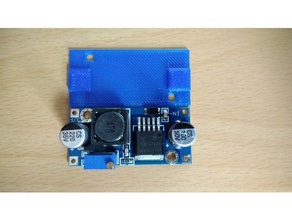 dc-dc buck converter lm2596s footprint electronics part layout 3d print model - Mito3D