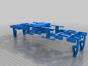 quadruped changeable size using servo 9g robotics 3d print model - Mito3D