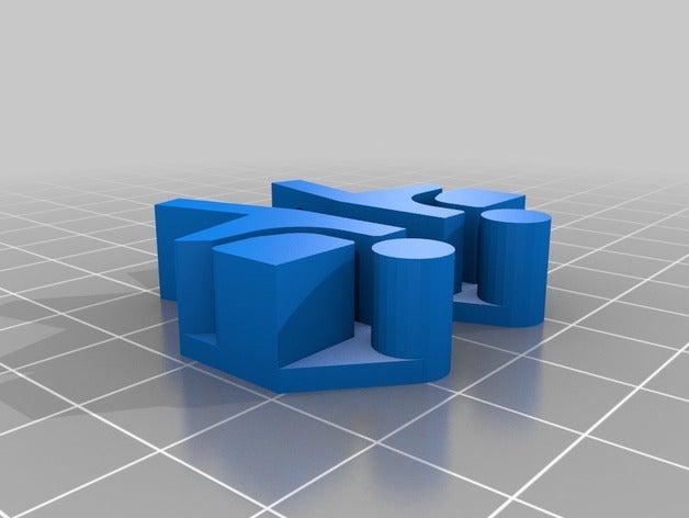 mpcnc - belt tensioner parametric remix us ie version added pin 3d printing 3D print model - Mito3D