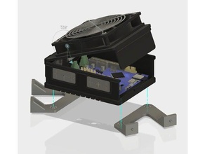 dúo wifi cuadro delta del monte Impresora 3d de las piezas 3d print model - Mito3D