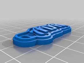 adr Schlüsselanhänger kundengebundene 3d print model - Mito3D
