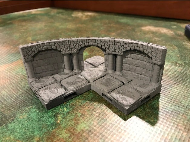 arcos pilar openlock-openforge remix juguetes y accesorios de juego no molestar mazmorra dungeons dragons los azulejos forja enana openforge openlock pathfinder rpg terreno 3D print model - Mito3D