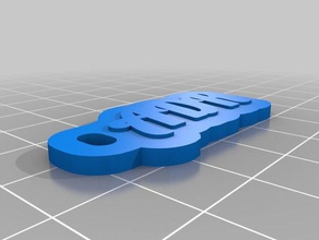 adr base keychains customized 3d print model - Mito3D
