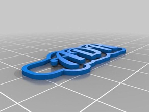 adr top keychains customized 3d print model - Mito3D