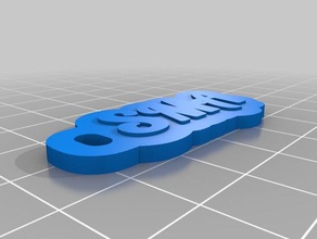 temel sma Anahtarlık özelleştirilmiş 3d print model - Mito3D