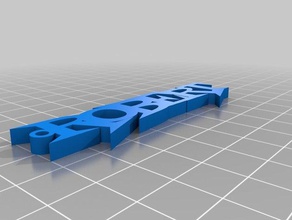 Schlüsselanhänger robert kundengebundene 3d print model - Mito3D