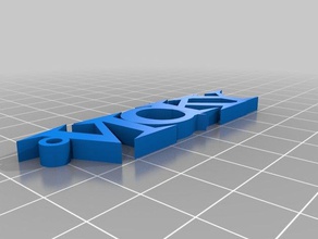 keychain vicky keychains customized 3d print model - Mito3D