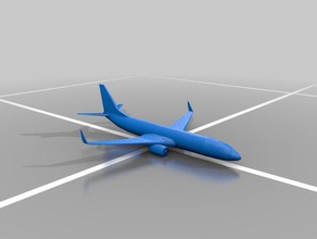 737-800 plano Las impresoras 3d 3d print model - Mito3D