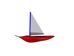 barco vela nave veicoli 3d print model - Mito3D