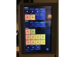 domotica smart panel esecuzione di raspberry pi il fai da te azione piastrelle l'automazione casa google pannello lampone rpi smartthings home touchscreen 3d print model - Mito3D