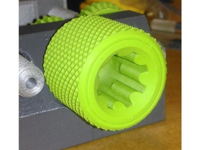 moleteado eléctrico de la manija otra máquina prensa tornillo La impresión en 3d 3d print model - Mito3D