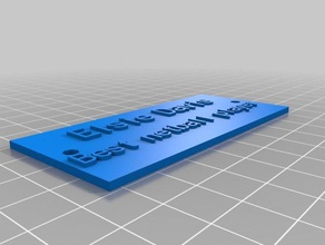 my customized plaque elsie accessories 3d print model - Mito3D