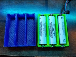 3x18650 bac de l'électronique 18650 la batterie support souillure 3d print model - Mito3D