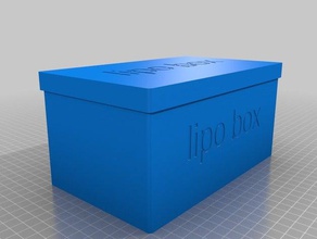 lipo box organization customized 3d print model - Mito3D